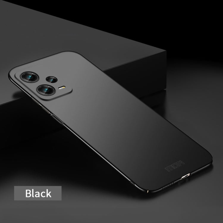For Xiaomi Redmi Note 12 Pro 5G Global MOFI Micro-Frosted PC Ultra-thin Hard Phone Case(Black) - Xiaomi Cases by MOFI | Online Shopping South Africa | PMC TechLife | Buy Now Pay Later Mobicred