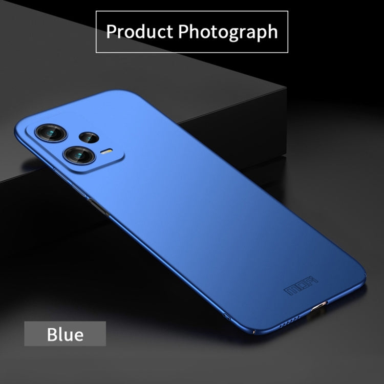 For Xiaomi Redmi Note 12 Pro 5G Global MOFI Micro-Frosted PC Ultra-thin Hard Phone Case(Blue) - Xiaomi Cases by MOFI | Online Shopping South Africa | PMC TechLife | Buy Now Pay Later Mobicred