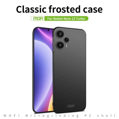 For?Redmi Note 12 Turbo 5G MOFI Micro-Frosted PC Ultra-thin Hard Phone Case(Red) - Xiaomi Cases by MOFI | Online Shopping South Africa | PMC Jewellery