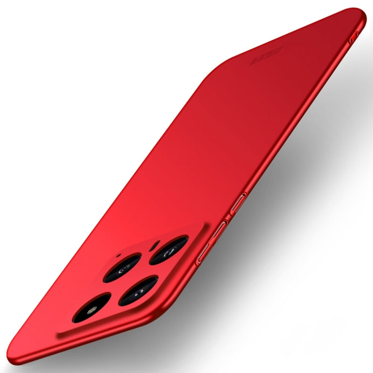 For Xiaomi 14 MOFI Micro-Frosted PC Ultra-thin Hard Phone Case(Red) - 14 Cases by MOFI | Online Shopping South Africa | PMC Jewellery | Buy Now Pay Later Mobicred