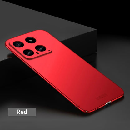 For Xiaomi 14 MOFI Micro-Frosted PC Ultra-thin Hard Phone Case(Red) - 14 Cases by MOFI | Online Shopping South Africa | PMC Jewellery | Buy Now Pay Later Mobicred