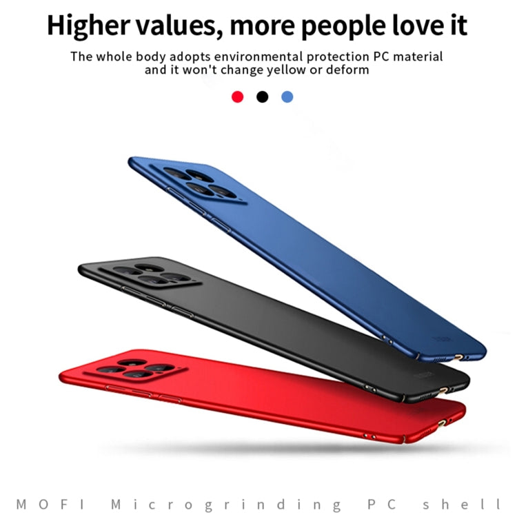 For Xiaomi 14 MOFI Micro-Frosted PC Ultra-thin Hard Phone Case(Red) - 14 Cases by MOFI | Online Shopping South Africa | PMC Jewellery | Buy Now Pay Later Mobicred