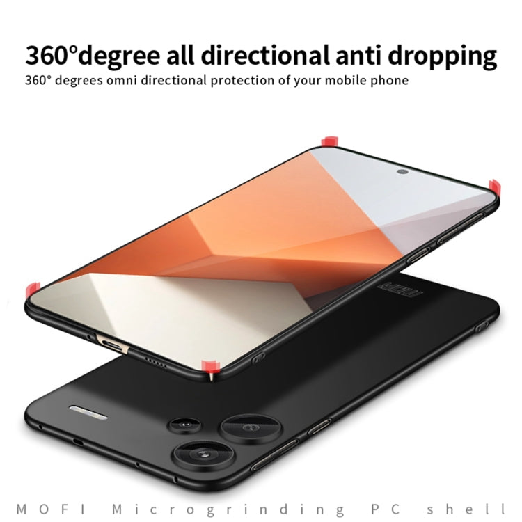 For Redmi Note 13 Pro+ MOFI Micro-Frosted PC Ultra-thin Hard Phone Case(Black) - Note 13 Pro+ Cases by MOFI | Online Shopping South Africa | PMC Jewellery