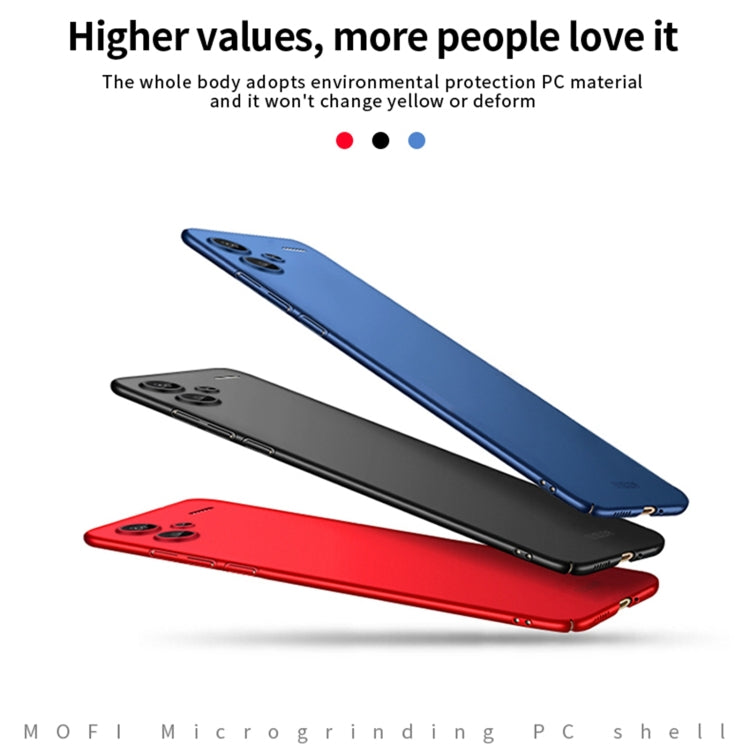 For Redmi Note 13 Pro+ MOFI Micro-Frosted PC Ultra-thin Hard Phone Case(Red) - Note 13 Pro+ Cases by MOFI | Online Shopping South Africa | PMC TechLife