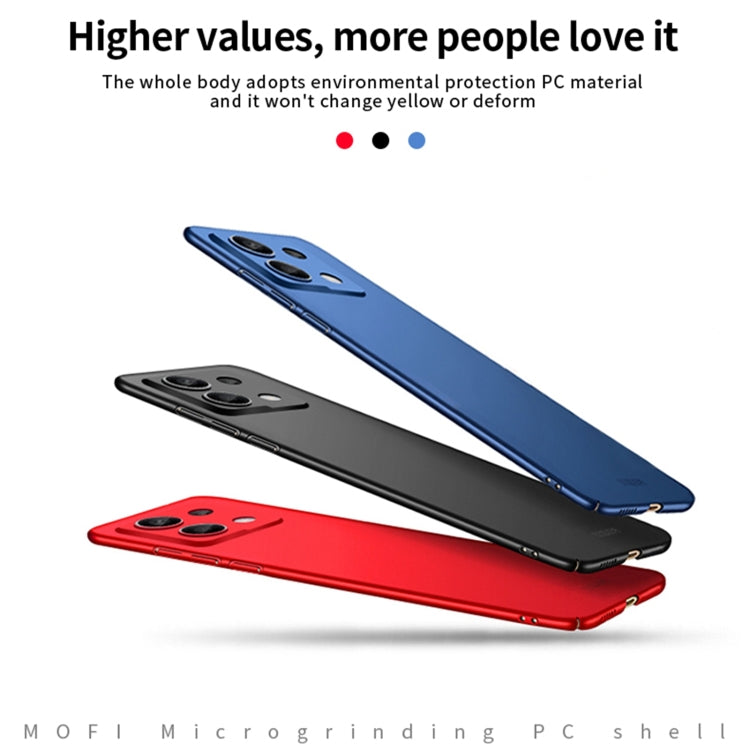 For Redmi Note 13 Pro 5G MOFI Micro-Frosted PC Ultra-thin Hard Phone Case(Blue) - Note 13 Pro Cases by MOFI | Online Shopping South Africa | PMC Jewellery