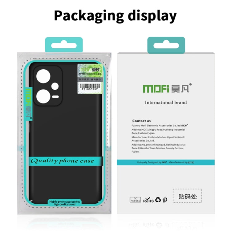 For Xiaomi Redmi Note 13 5G MOFI Micro-Frosted PC Ultra-thin Hard Phone Case(Black) - Xiaomi Cases by MOFI | Online Shopping South Africa | PMC TechLife | Buy Now Pay Later Mobicred