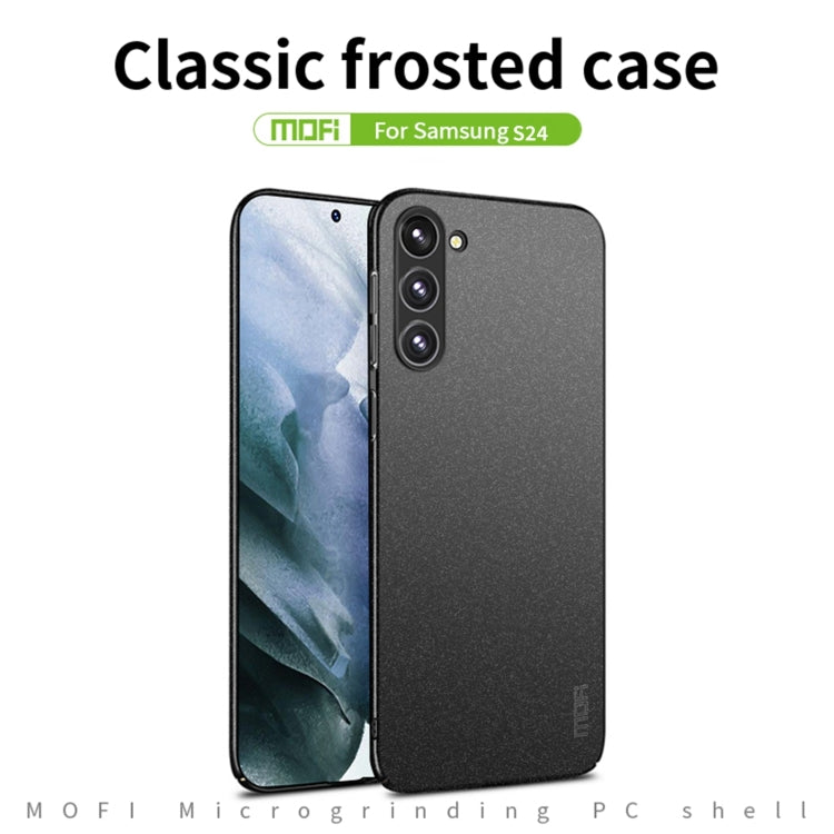 For Samsung Galaxy S24 5G MOFI Fandun Series Frosted PC Ultra-thin All-inclusive Phone Case(Black) - Galaxy S24 5G Cases by MOFI | Online Shopping South Africa | PMC Jewellery