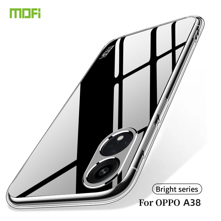 For OPPO A38 MOFI Ming Series Transparent Ultra-thin TPU Phone Case(Transparent) - A38 Cases by MOFI | Online Shopping South Africa | PMC Jewellery