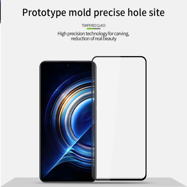 For Xiaomi Poco F5 Pro MOFI 9H 2.5D Full Screen Tempered Glass Film(Black) -  by MOFI | Online Shopping South Africa | PMC TechLife | Buy Now Pay Later Mobicred