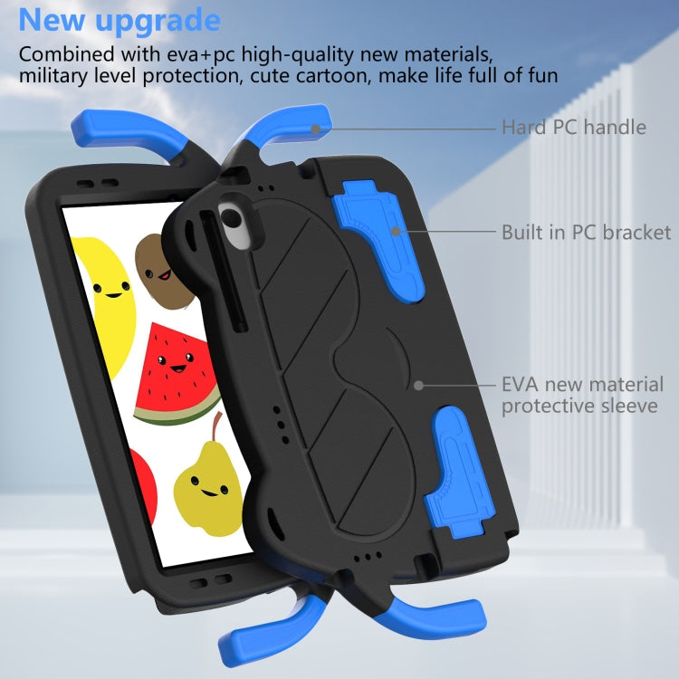 For Lenovo Tab M10 Plus TB-125 2022 Ice Baby EVA Shockproof Hard PC Tablet Case(Black+Blue) - Lenovo by PMC TechLife | Online Shopping South Africa | PMC TechLife | Buy Now Pay Later Mobicred