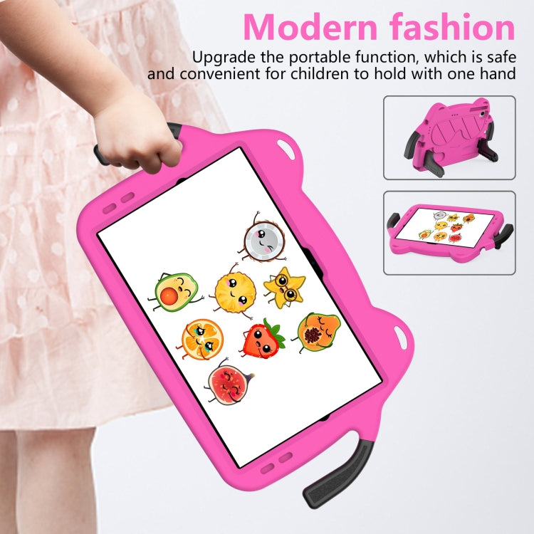 For Nokia T20 10.36 2021 Ice Baby EVA Shockproof Hard PC Tablet Case(Rose Red+Black) - Nokia by PMC TechLife | Online Shopping South Africa | PMC TechLife | Buy Now Pay Later Mobicred