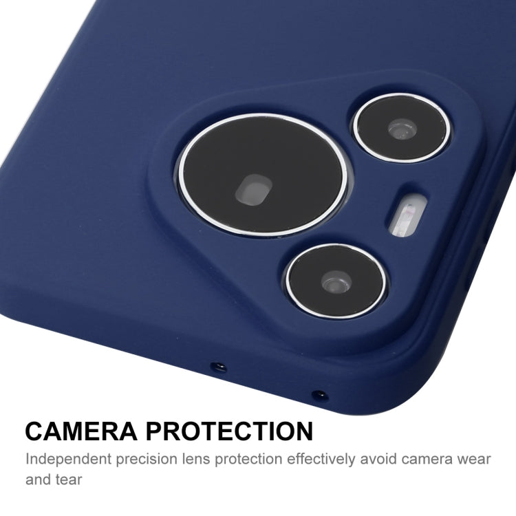 For Huawei Pura 70 ENKAY Hat-Prince Liquid Silicone Shockproof Protective Soft Case(Black) - Huawei Cases by ENKAY | Online Shopping South Africa | PMC Jewellery | Buy Now Pay Later Mobicred