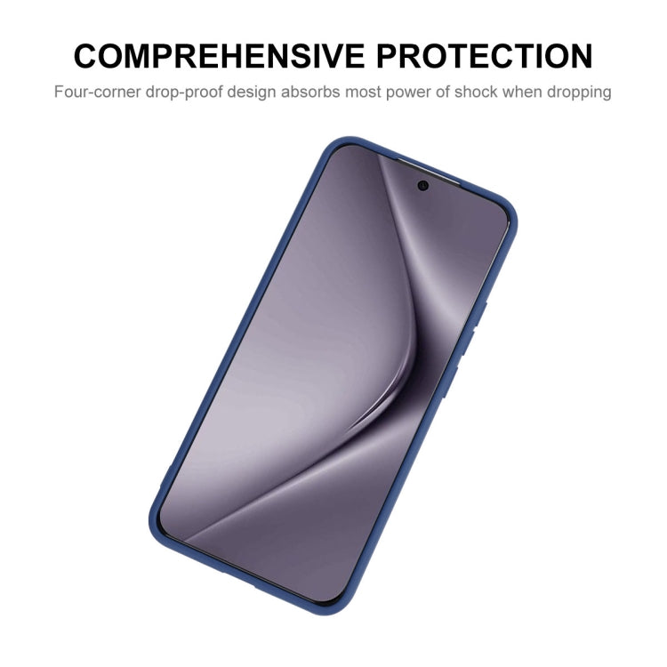 For Huawei Pura 70 ENKAY Hat-Prince Liquid Silicone Shockproof Protective Soft Case(Dark Blue) - Huawei Cases by ENKAY | Online Shopping South Africa | PMC Jewellery | Buy Now Pay Later Mobicred
