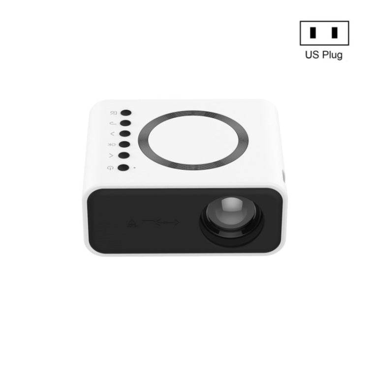 YT300 Home Multimedia Mini Remote Projector Support Mobile Phone(US Plug White) - Mini Projector by PMC TechLife | Online Shopping South Africa | PMC TechLife | Buy Now Pay Later Mobicred