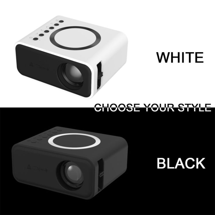 YT300 Home Multimedia Mini Remote Projector Support Mobile Phone(UK Plug White) - Mini Projector by PMC Jewellery | Online Shopping South Africa | PMC Jewellery | Buy Now Pay Later Mobicred