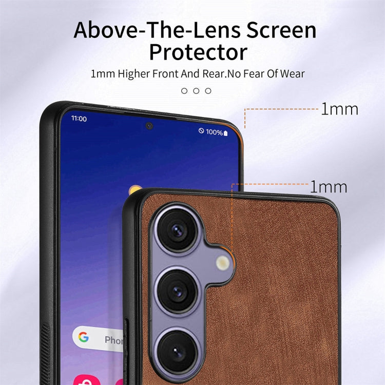 For Samsung Galaxy S25+ 5G Retro Skin-feel Ring Card Wallet Phone Case(Brown) - Galaxy S25+ 5G Cases by PMC TechLife | Online Shopping South Africa | PMC TechLife | Buy Now Pay Later Mobicred