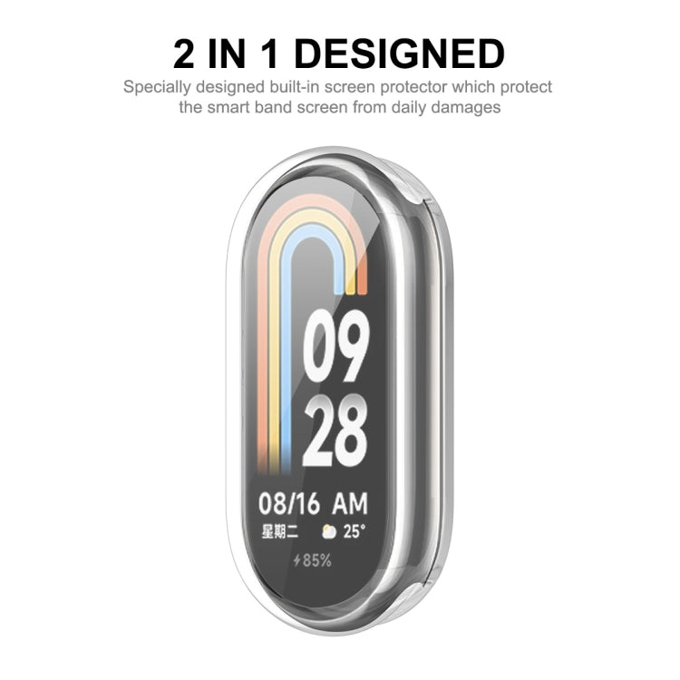 For Xiaomi Mi Band 8 ENKAY Hat-Prince Full Coverage Transparent Soft TPU Case with Screen Protection - Watch Cases by ENKAY | Online Shopping South Africa | PMC TechLife | Buy Now Pay Later Mobicred