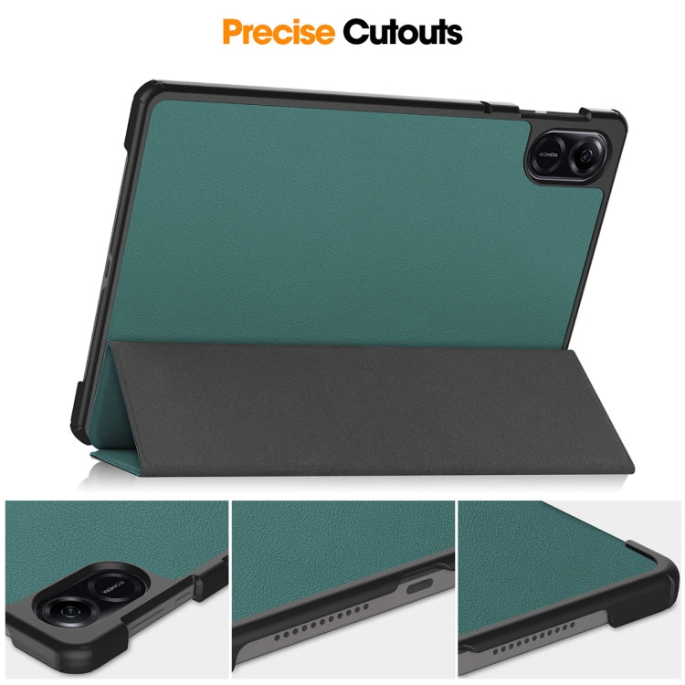 For Honor Pad X8 Pro / X9 11.5 ENKAY Tri-fold Custer Texture Leather Smart Tablet Case(Grey) - free shipping - PMC TechLife - Order now!