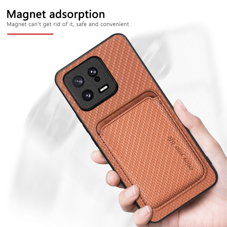 For Xiaomi Poco M5 4G Carbon Fiber Leather Card Magnetic Phone Case(Green) - free shipping - PMC TechLife - Order now!