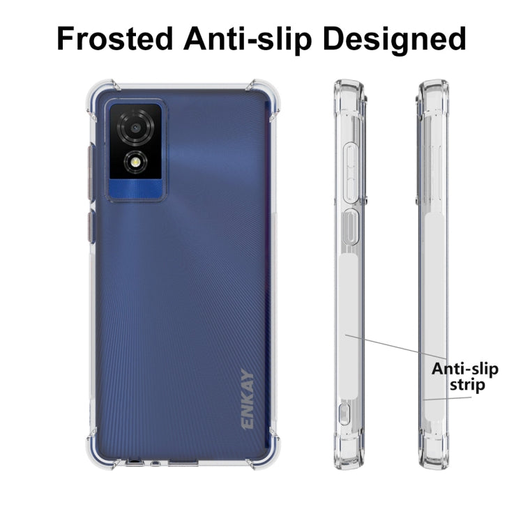 For TCL 501 4G ENKAY Hat-Prince Transparent TPU Shockproof Phone Case - free shipping - PMC Jewellery - Order now!
