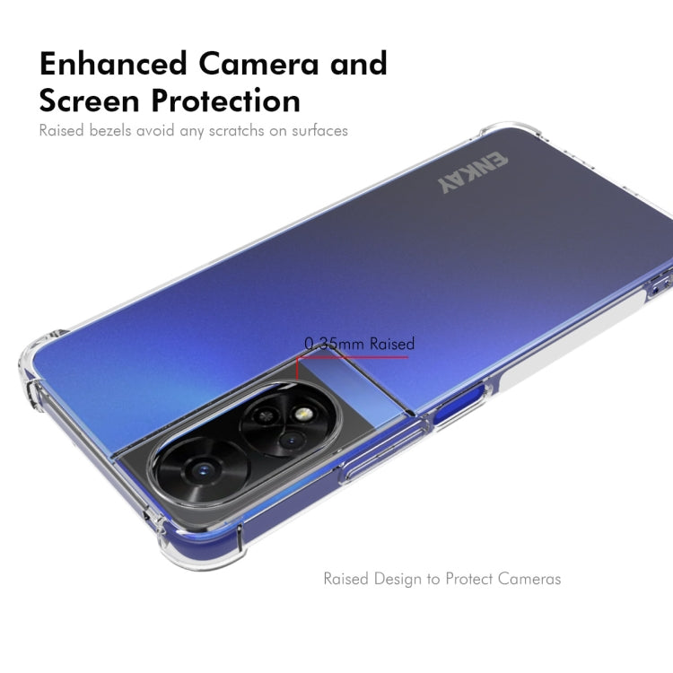 For TCL 50 5G ENKAY Hat-Prince Transparent TPU Shockproof Phone Case - free shipping - PMC Jewellery - Order now!