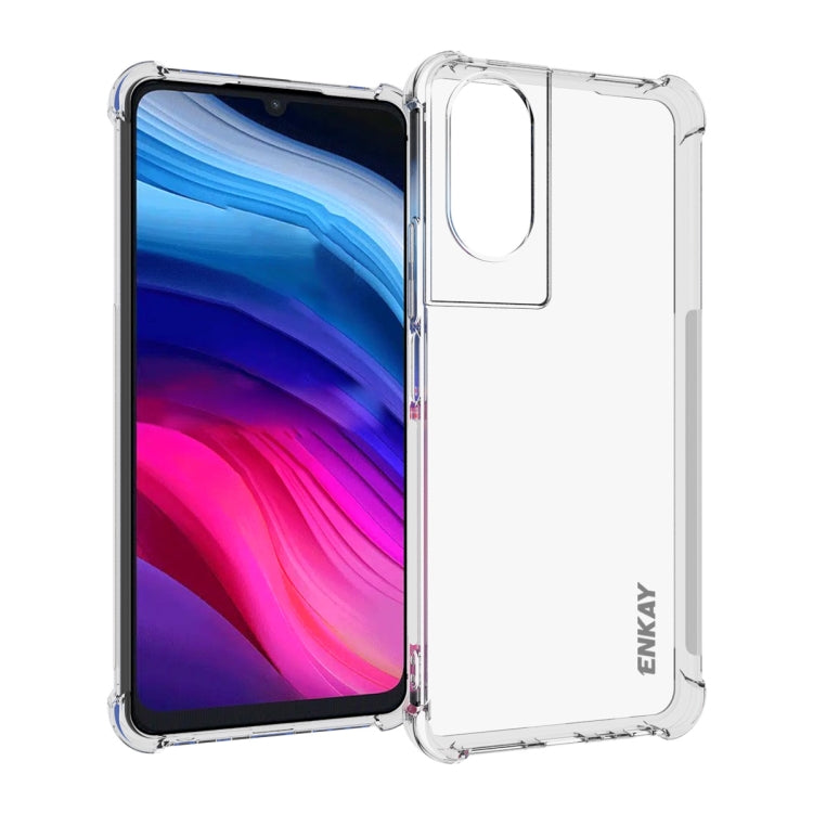 For TCL 505 4G ENKAY Hat-Prince Transparent TPU Shockproof Phone Case - TCL by ENKAY | Online Shopping South Africa | PMC Jewellery | Buy Now Pay Later Mobicred