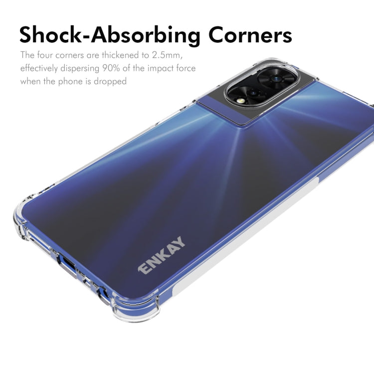 For TCL 505 4G ENKAY Hat-Prince Transparent TPU Shockproof Phone Case - TCL by ENKAY | Online Shopping South Africa | PMC Jewellery | Buy Now Pay Later Mobicred