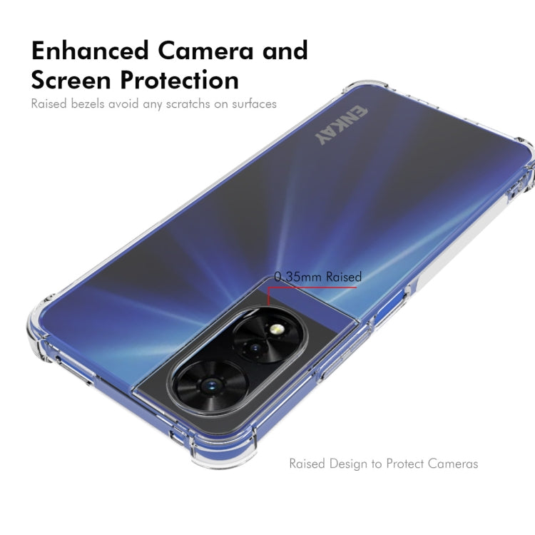 For TCL 505 4G ENKAY Hat-Prince Transparent TPU Shockproof Phone Case - TCL by ENKAY | Online Shopping South Africa | PMC Jewellery | Buy Now Pay Later Mobicred
