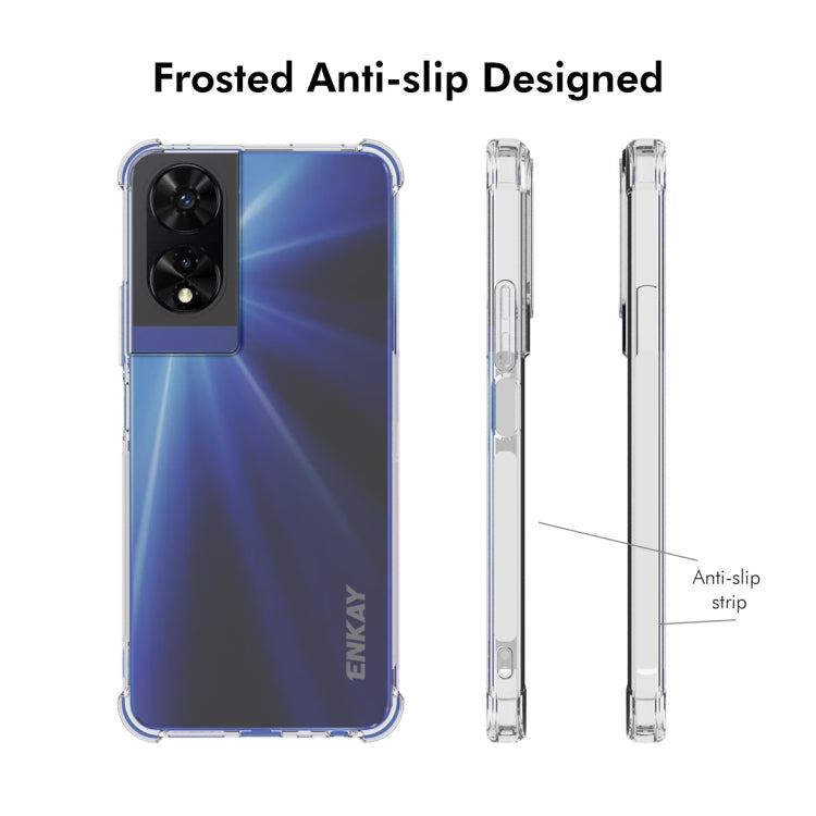 For TCL 505 4G ENKAY Hat-Prince Transparent TPU Shockproof Phone Case - TCL by ENKAY | Online Shopping South Africa | PMC Jewellery | Buy Now Pay Later Mobicred