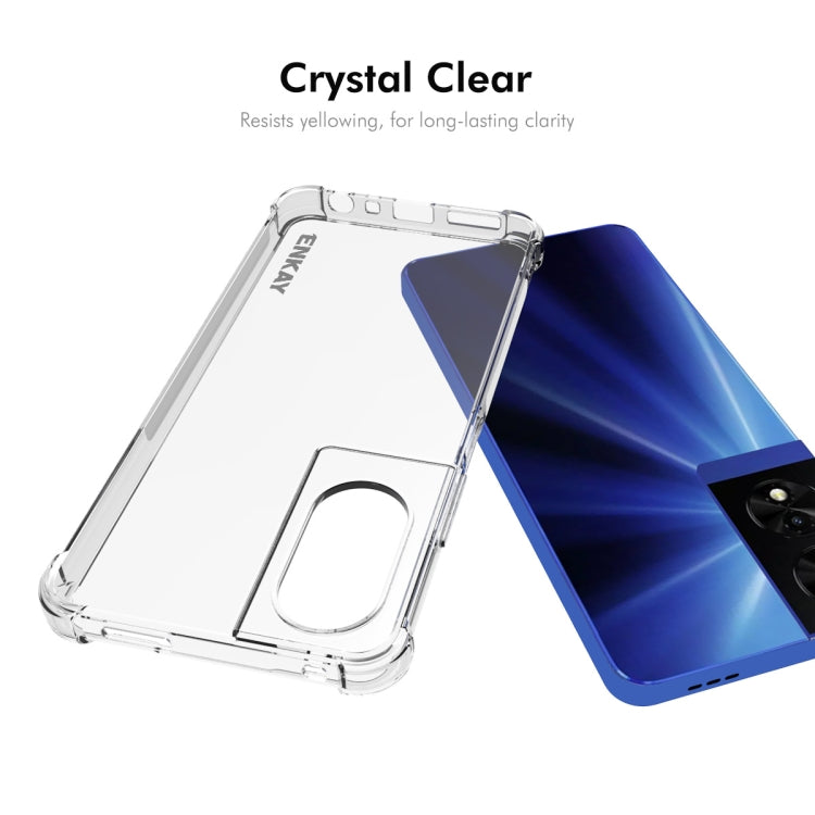 For TCL 505 4G ENKAY Hat-Prince Transparent TPU Shockproof Phone Case - TCL by ENKAY | Online Shopping South Africa | PMC Jewellery | Buy Now Pay Later Mobicred