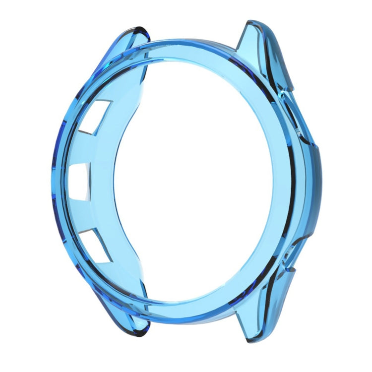For Garmin Forerunner 265 ENKAY Hat-Prince Transparent TPU Frame Drop Protection Case(Blue) - Watch Cases by ENKAY | Online Shopping South Africa | PMC TechLife | Buy Now Pay Later Mobicred