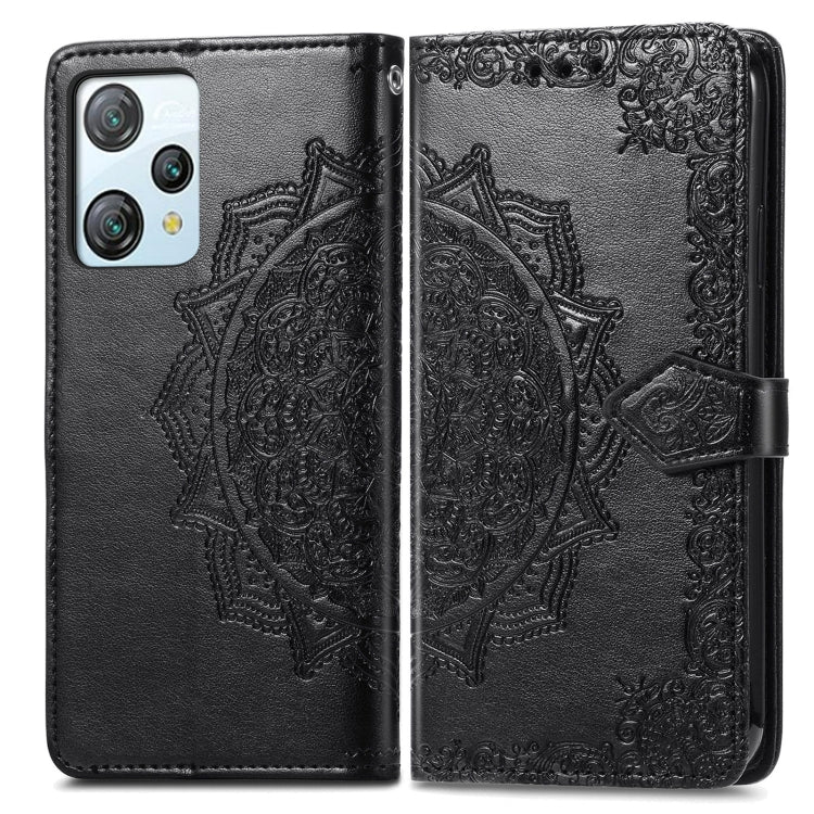 For Blackview A53 Mandala Flower Embossed Leather Phone Case(Black) - More Brand by PMC Jewellery | Online Shopping South Africa | PMC Jewellery | Buy Now Pay Later Mobicred