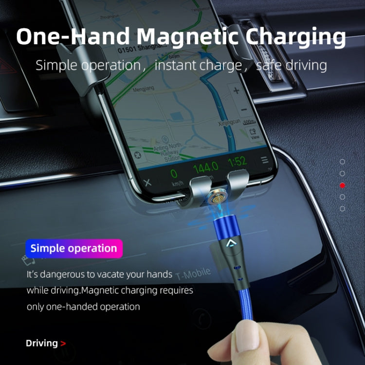ENKAY 3A USB to 8 Pin Magnetic Fast Charging Data Cable with LED Light, Length:2m(Red) - Charging Cable & Head by ENKAY | Online Shopping South Africa | PMC TechLife