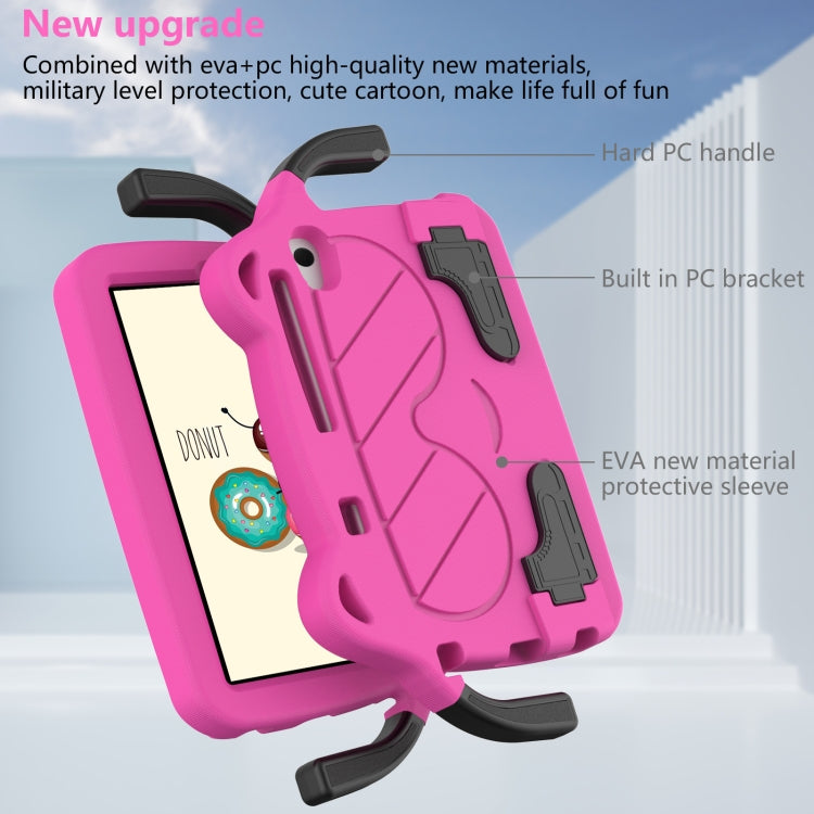 For Lenovo Tab M8 8506X 3rd Gen Ice Baby EVA Shockproof Hard PC Tablet Case(Rose Red+Black) - Lenovo by PMC TechLife | Online Shopping South Africa | PMC TechLife | Buy Now Pay Later Mobicred