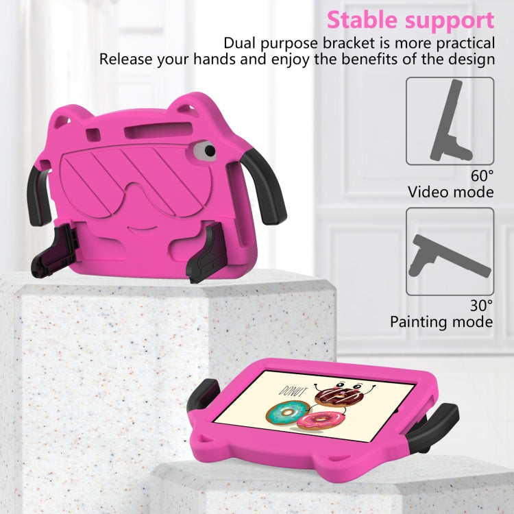 For TCL LE 2023 / Tab 8 2022 Ice Baby EVA Shockproof Hard PC Tablet Case(Rose Red+Black) - Others by PMC TechLife | Online Shopping South Africa | PMC TechLife | Buy Now Pay Later Mobicred