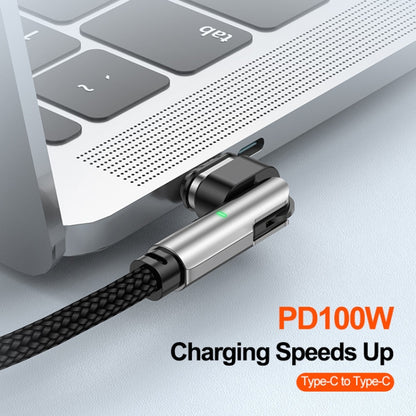 ENKAY 2 in 1 PD 100W / 27W 180 Degrees Rotation Magnetic Type-C / 8 Pin Fast Charging Data Cable with LED Light, Length:1m - Charging Cable & Head by ENKAY | Online Shopping South Africa | PMC Jewellery | Buy Now Pay Later Mobicred