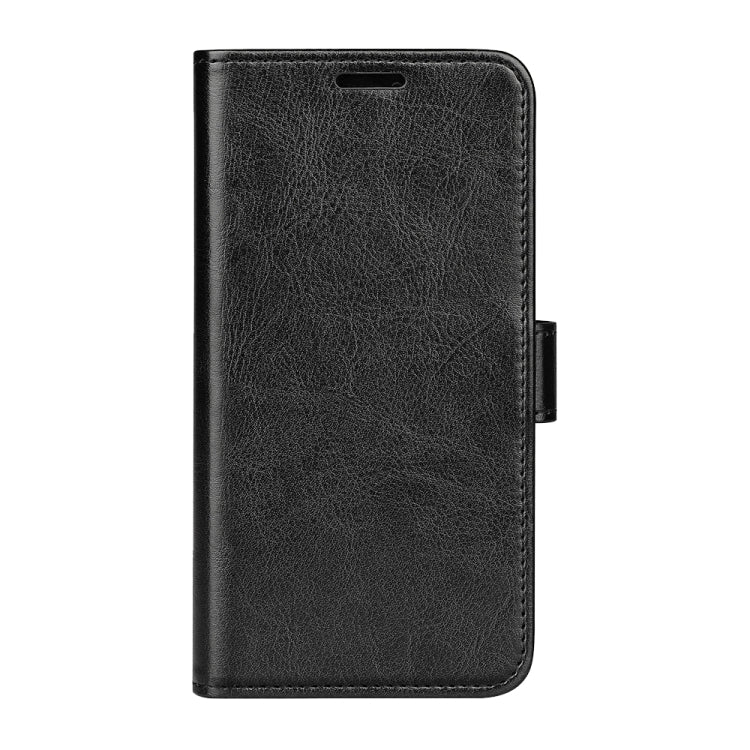 For iPhone 16 Plus R64 Texture Horizontal Flip Leather Phone Case(Black) - iPhone 16 Plus Cases by PMC Jewellery | Online Shopping South Africa | PMC Jewellery | Buy Now Pay Later Mobicred