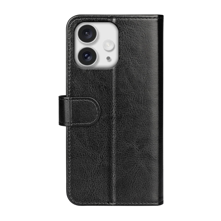 For iPhone 16 Pro Max R64 Texture Horizontal Flip Leather Phone Case(Black) - iPhone 16 Pro Max Cases by PMC TechLife | Online Shopping South Africa | PMC TechLife | Buy Now Pay Later Mobicred