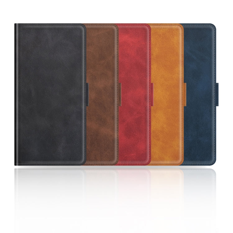 For iPhone 16e Dual-side Magnetic Buckle Horizontal Flip Leather Phone Case(Dark Blue) - iPhone 16e Cases by PMC TechLife | Online Shopping South Africa | PMC TechLife | Buy Now Pay Later Mobicred