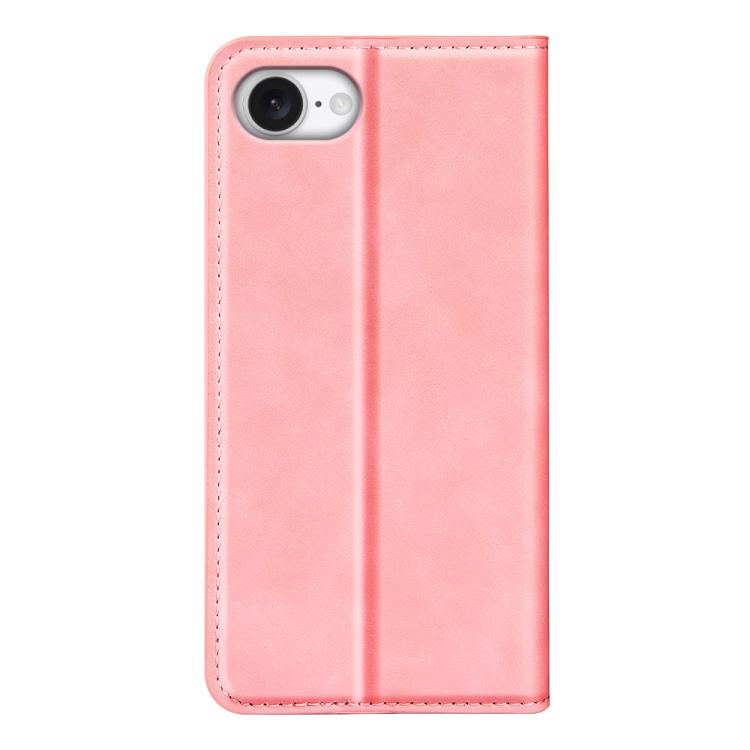 For iPhone 16e Retro-skin Magnetic Suction Leather Phone Case(Pink) - free shipping - PMC TechLife - Order now!
