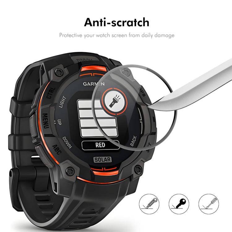 For Garmin Instinct 3 AMOLED / Solar 45mm ENKAY 3D Full Coverage Soft PC Edge PMMA HD Screen Protector Film - free shipping - PMC TechLife - Order now!