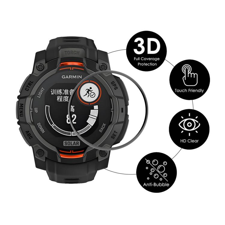 For Garmin Instinct E 45mm ENKAY 3D Full Coverage Soft PC Edge PMMA HD Screen Protector Film - free shipping - PMC TechLife - Order now!