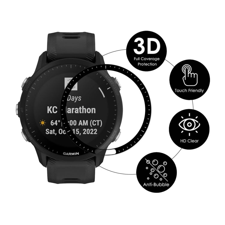 For Garmin Forerunner 955 / 955 Solar 5pcs ENKAY 3D Full Coverage Soft PC Edge PMMA HD Screen Protector Film - free shipping - PMC TechLife - Order now!