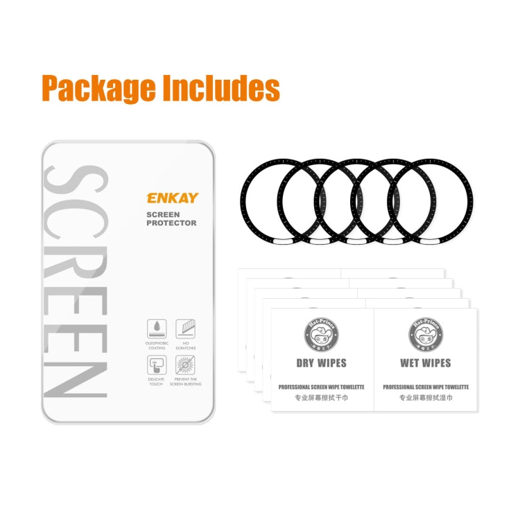 For Garmin Forerunner 955 / 955 Solar 5pcs ENKAY 3D Full Coverage Soft PC Edge PMMA HD Screen Protector Film - free shipping - PMC TechLife - Order now!