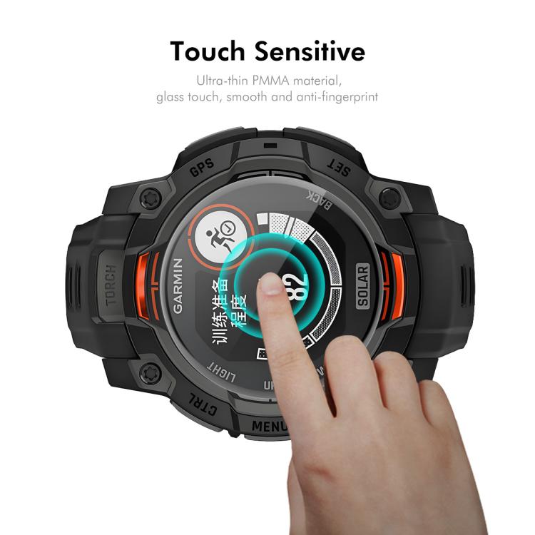 For Garmin Instinct E 45mm 5pcs ENKAY 3D Full Coverage Soft PC Edge PMMA HD Screen Protector Film - free shipping - PMC TechLife - Order now!