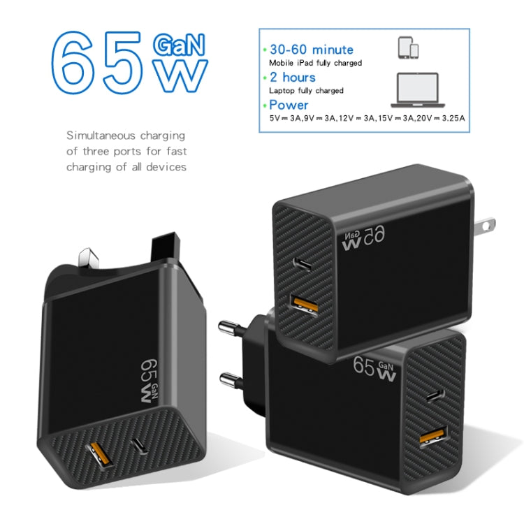 GaN PD48W Type-C PD3.0 + USB3.0 Fast Charger ，US Plug(White) - free shipping - PMC Jewellery - Order now!