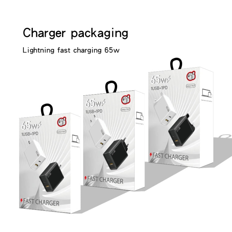 GaN PD48W Type-C PD3.0 + USB3.0 Fast Charger ，US Plug(White) - free shipping - PMC Jewellery - Order now!