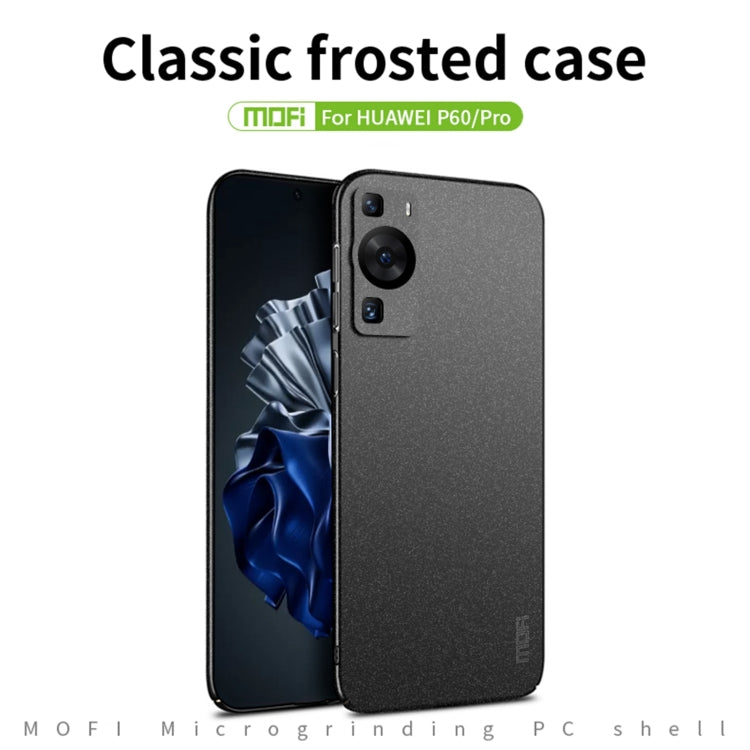 For Huawei P60 / P60 Pro MOFI Fandun Series Frosted PC Ultra-thin All-inclusive Phone Case(Gray) - Huawei Cases by MOFI | Online Shopping South Africa | PMC Jewellery