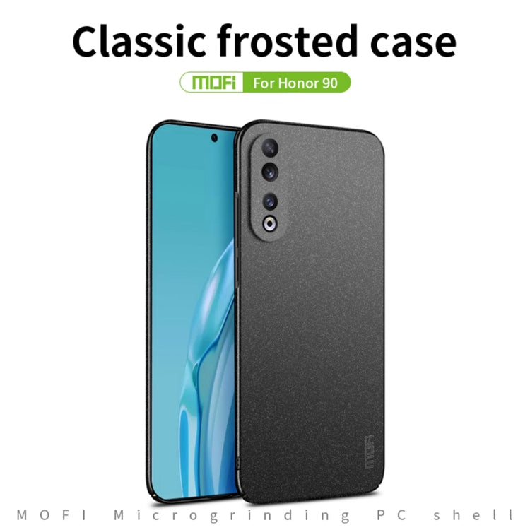 For Honor 90 MOFI Fandun Series Frosted PC Ultra-thin All-inclusive Phone Case(Gray) - Honor Cases by MOFI | Online Shopping South Africa | PMC Jewellery