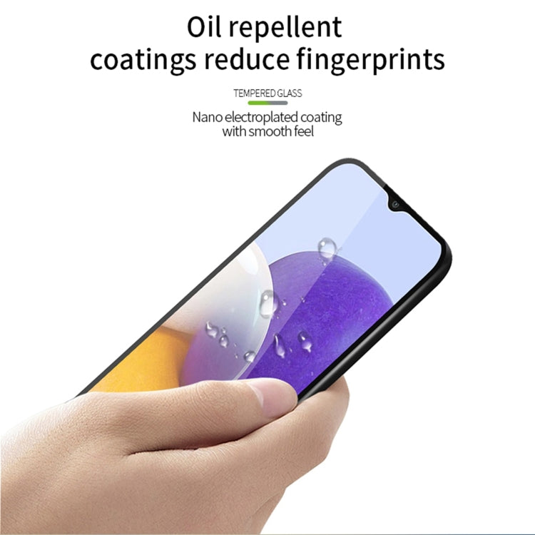 For Samsung Galaxy A25 5G MOFI 9H 2.5D Full Screen Tempered Glass Film(Black) - Galaxy Tempered Glass by MOFI | Online Shopping South Africa | PMC TechLife | Buy Now Pay Later Mobicred